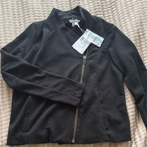 Helmut Lang Black Jacket with Gold Zipper